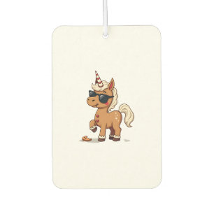 Vintage Gingerbread Unicorn with Sunglasses Christ Air Freshener