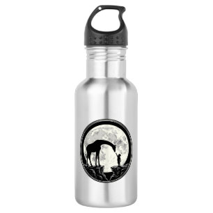 Vintage Giraffe and Child Moon Silhouette Shirt_1 532 Ml Water Bottle