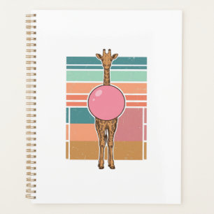 Vintage Giraffe Bubblegum Engraving Shirt Design_1 Planner