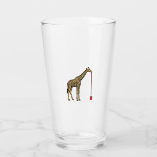 Vintage Giraffe Drinking Straw Vector Design_1 Glass