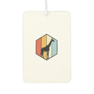 Vintage Giraffe Geometric Safari Vector Shirt_1 Air Freshener