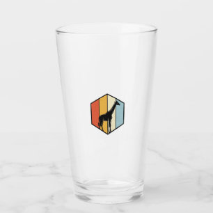 Vintage Giraffe Geometric Safari Vector Shirt_1 Glass