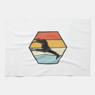 Vintage Giraffe Geometric Safari Vector Shirt_1 Kitchen Towel