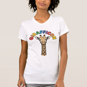 Vintage Giraffe Icon Cute Animal Shirt Design_1