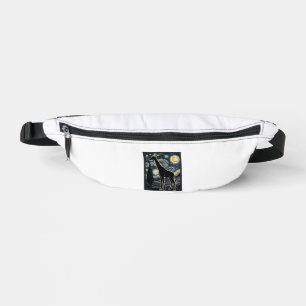 Vintage Giraffe Starry Night Engraving Shirt_1 Fanny Pack