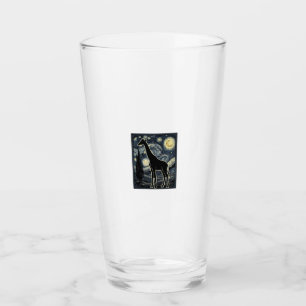 Vintage Giraffe Starry Night Engraving Shirt_1 Glass