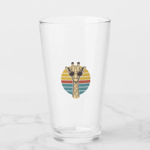 Vintage Giraffe Sunglasses Retro Sunset Vector Des Glass