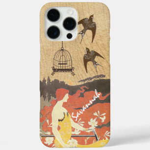 Vintage Girl Birds Birdcage Bike  iPhone 16 Pro Max Case
