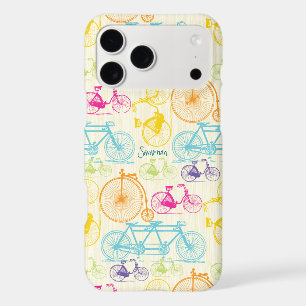 Vintage Girl Bright Colours Bike Pattern Iphone 5