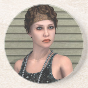 Vintage Girl Coaster