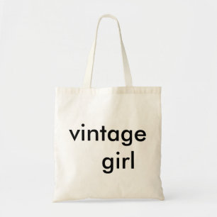 vintage girl cute tote for the supa savvy shopper. bag