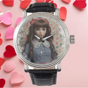 Vintage Girl Doll Core Whimsical  Watch