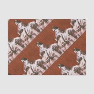 Vintage girl in white Wedding Wrapping Tissue Paper