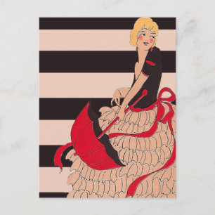 Vintage Girl Postcard