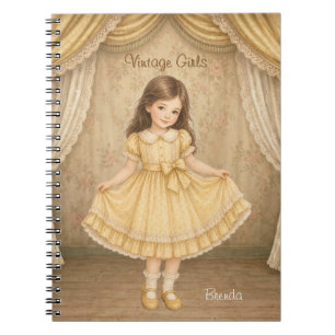 Vintage Girls Notebook with Brenda
