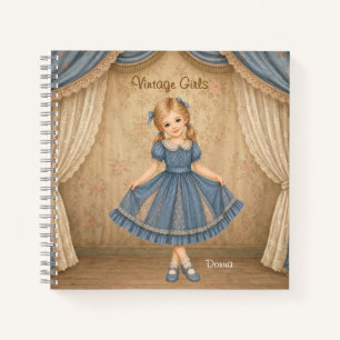 Vintage Girls Notebook with Donna