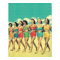 Vintage Girls walking down the beach