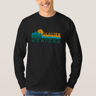Vintage Glacier Bay National Park Mountain Sunset T-Shirt