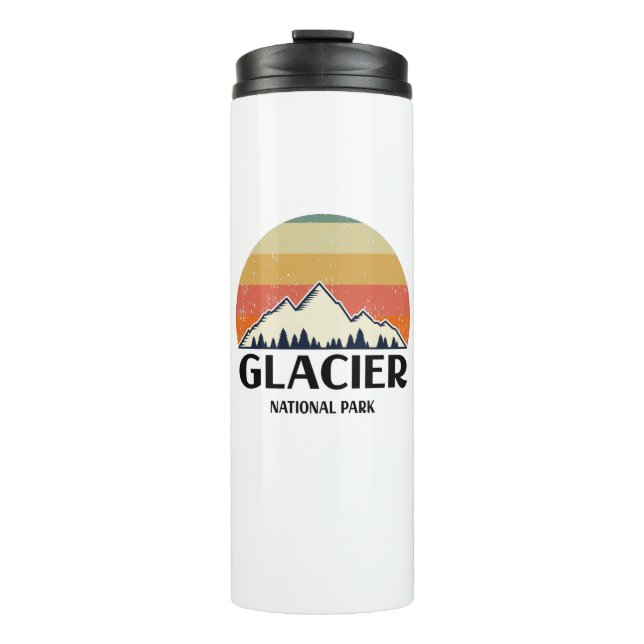 Vintage Glacier National Park Thermal Tumbler (Front)