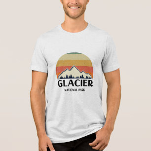 Vintage Glacier National Park Tri-Blend Shirt