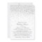 Vintage Glam Silver Confetti Engagement Shower