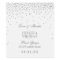 Vintage Glam Silver Confetti Wedding Wine Bottle