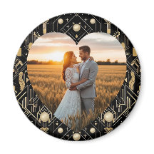 Vintage Glamor Art Déco Mariage Magnet
