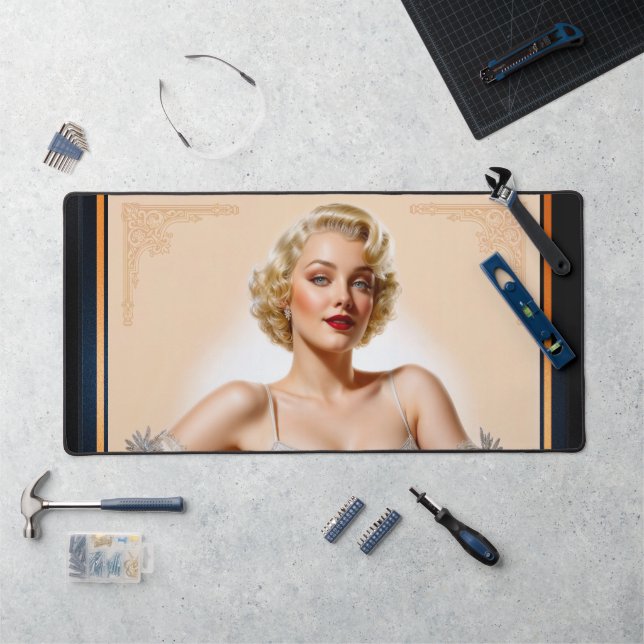Vintage Glamor Hollywood Blonde Beauté (Poste de travail)