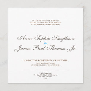 Vintage Glamour Faire-part de mariage moderne