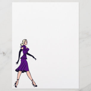 Vintage Glamour Girl, Retro Blonde Secretary