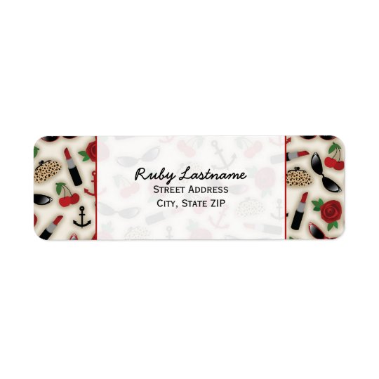 Vintage Glamour Inspired Address Label