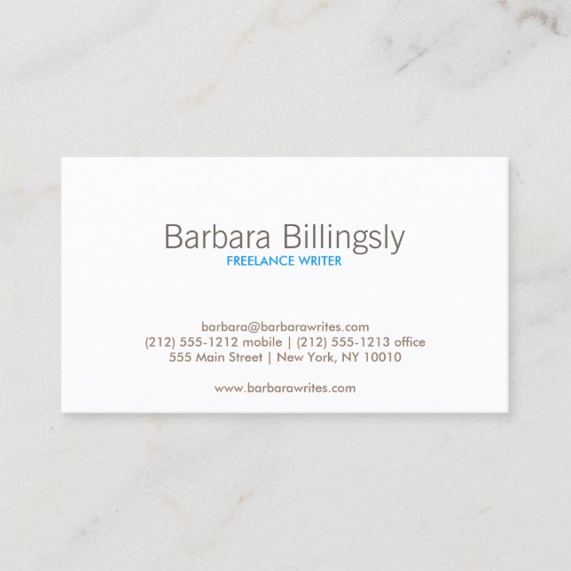 Vintage Glamour Pattern Business Card (Front)