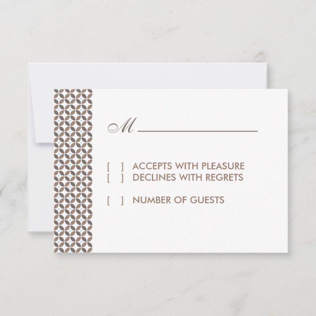 Vintage Glamour RSVP Card (Front)