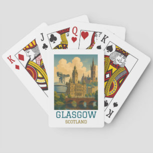 Vintage Glasgow Scotland Travel Playing Cards