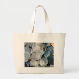 Vintage Glass Insulators Large Tote Bag