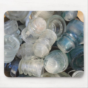 Vintage Glass Insulators Mouse Pad
