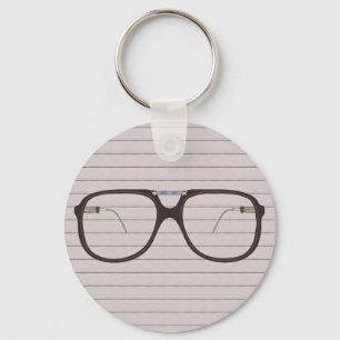 vintage glasses keychain