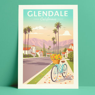 Vintage Glendale California Postcard