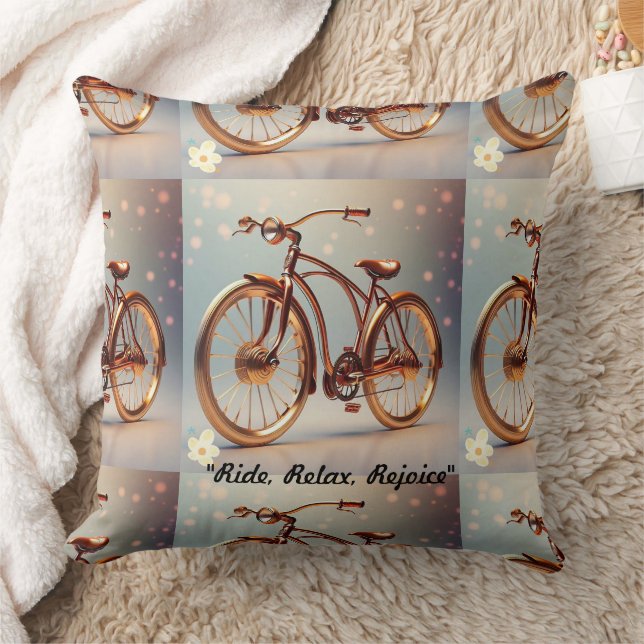 "Vintage Glide" Throw Pillow (Blanket)