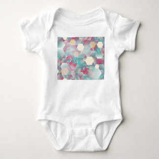 Vintage Glittering Confetti Background. Baby Bodysuit