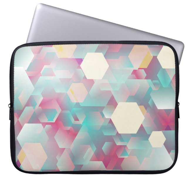 Vintage Glittering Confetti Background. Laptop Sleeve (Front)