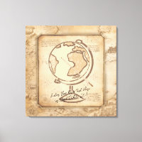 Vintage Globe. Geography & History Teacher Gift