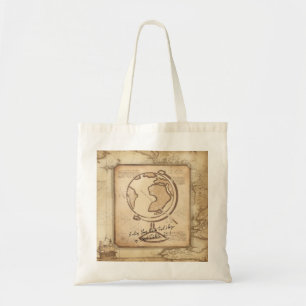 Vintage Globe. Geography & History Teacher Gift Tote Bag