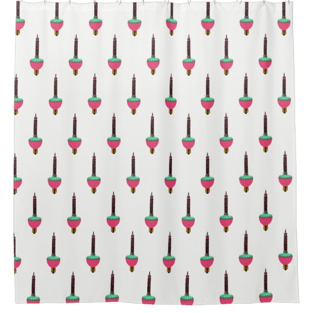 Vintage Glowing Bubble Light Pattern on White (Front)