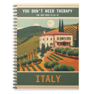Vintage "go to Italy" Notebook