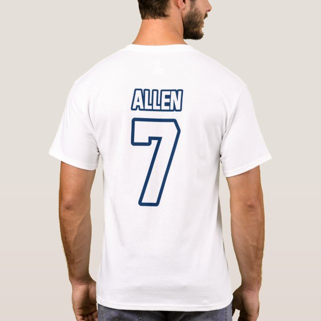 Vintage Goalie Mask - 7 Allen T-Shirt (Back)