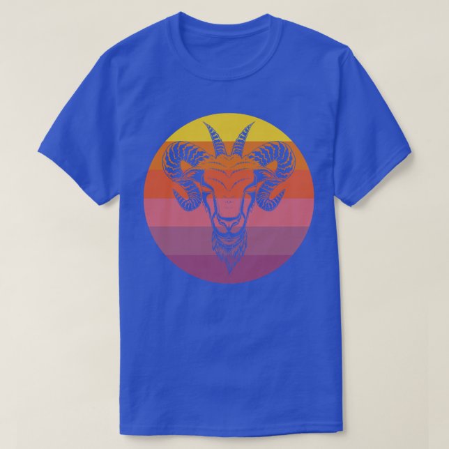Vintage Goat Head T-Shirt (Design Front)