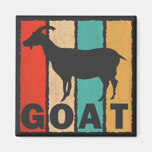 Vintage Goat Lover Retro Style Goat Magnet