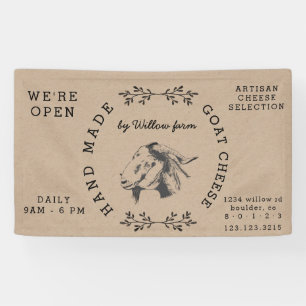 vintage goat milk products farm fresh banner