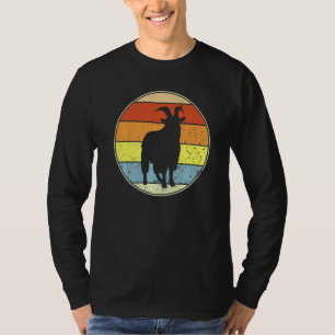 Vintage Goat Retro Goat Silhouette Animal 70s 80s T-Shirt